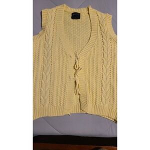Asos Design‎ Cardigan/Vest sleeveless Size Small Yellow